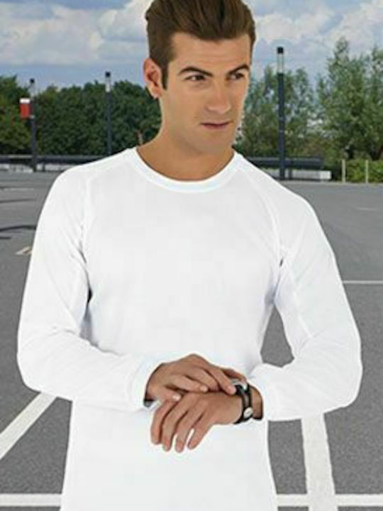 Valento Crossing Men's Long Sleeve Promotional Blouse White