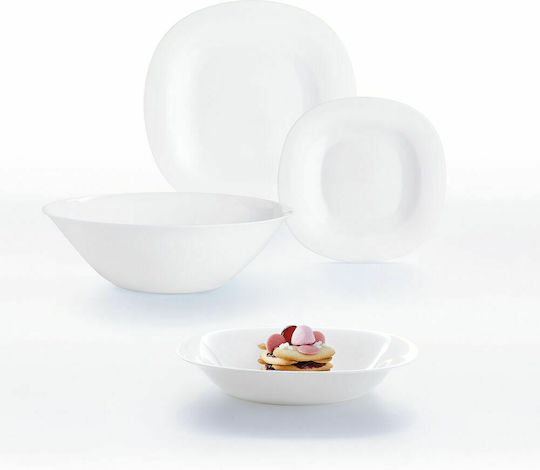 Luminarc Carine Granit Serving Bowl Round Glass White with Diameter 12cm