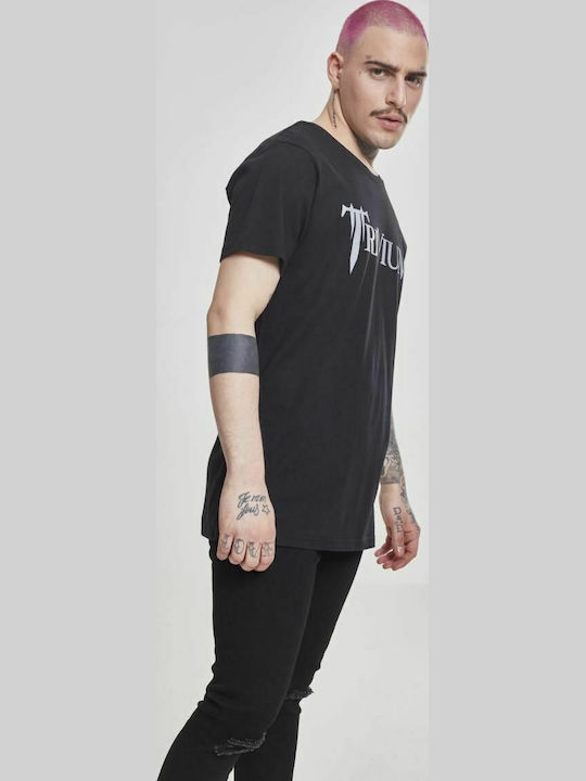 Merchcode Trivium Logo T-shirt Μαύρο Βαμβακερό