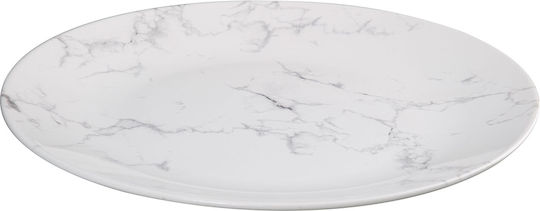 Atmosphera Plate Shallow Ceramic White with Diameter 27cm