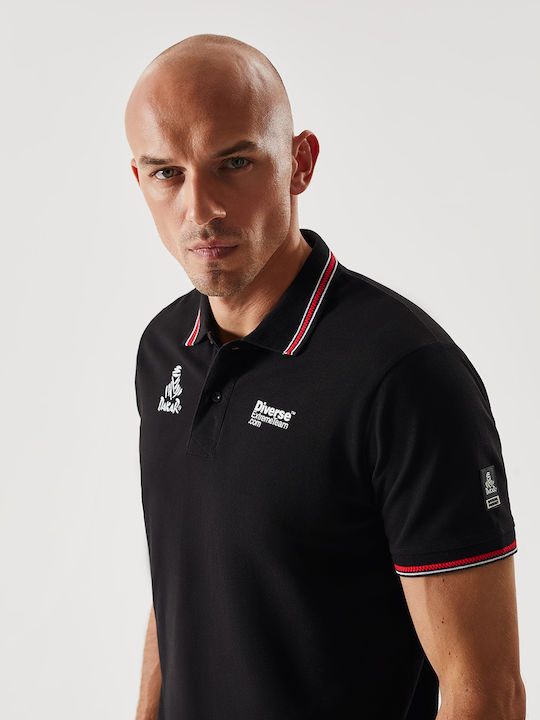 Dakar Polo Pike with Short Sleeve DKR P 06 - Black