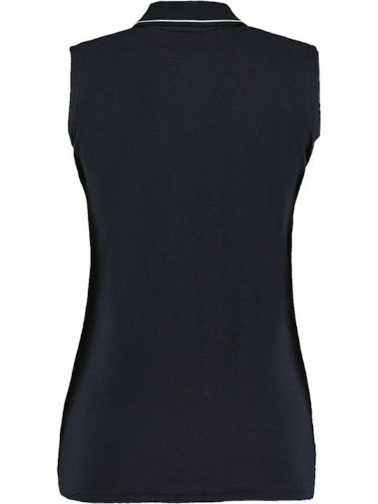 Kustom Kit KK730 Women's Sleeveless Promotional Blouse Navy/White