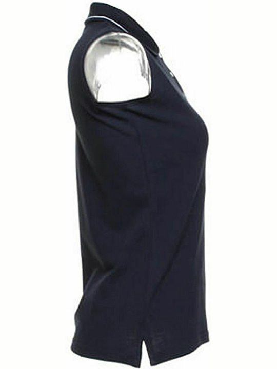 Kustom Kit Women's Sleeveless Promotional Blouse Navy/White
