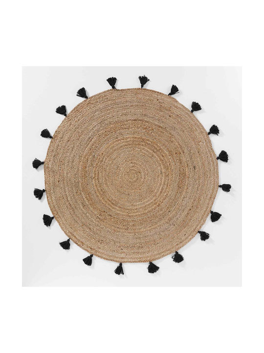 L-C Shira Καλοκαιρινό από Γιούτα Φ120cm Noir