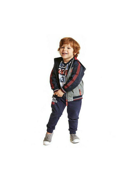 Losan Kids Bomber short Hooded Navy Blue