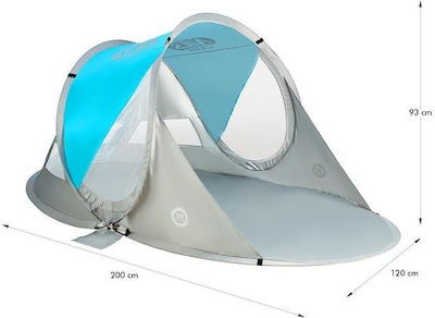 Nils Beach Tent Pop Up 4 People Turquoise