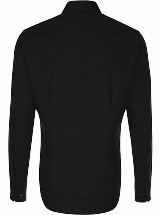 Seidensticker Men's Shirt Long Sleeve Black