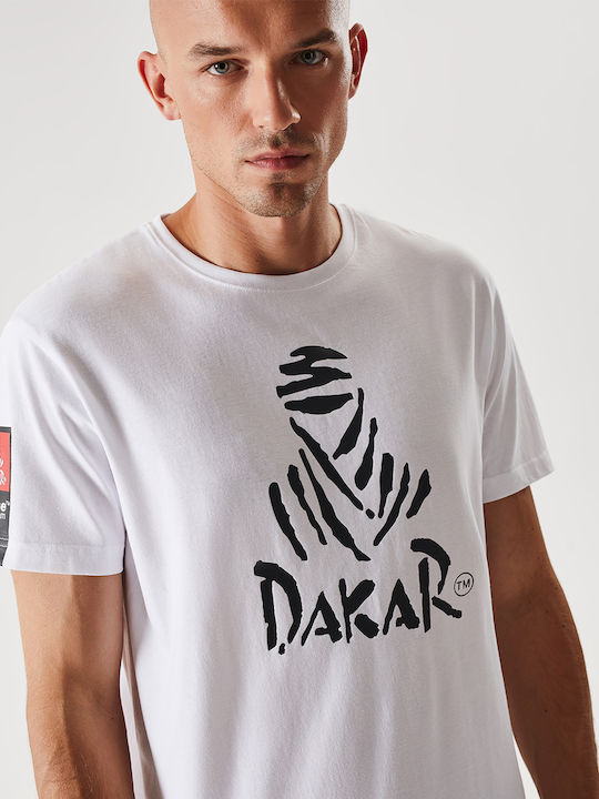 Dakar T-shirt with print DKR 0122 - White