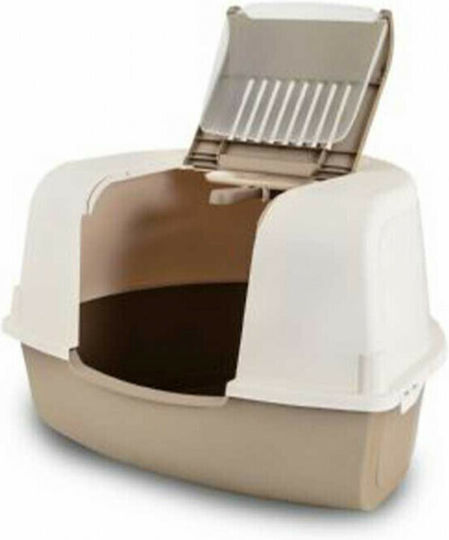 MP Bergamo Ariel Corner Cat Toilet Closed for Corner Beige L58 x W47 x H38cm