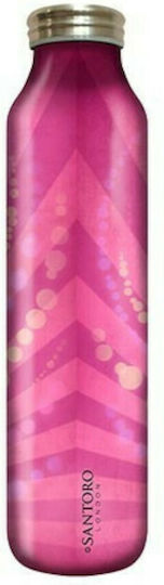 Santoro London First Prize Kids Water Bottle Gorjuss Aluminium with Screw Cap Non Spill Pink 600ml