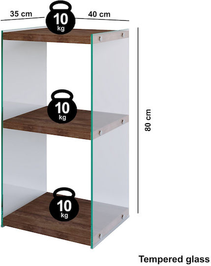 Bibliothek Karydi 40x35x80cm