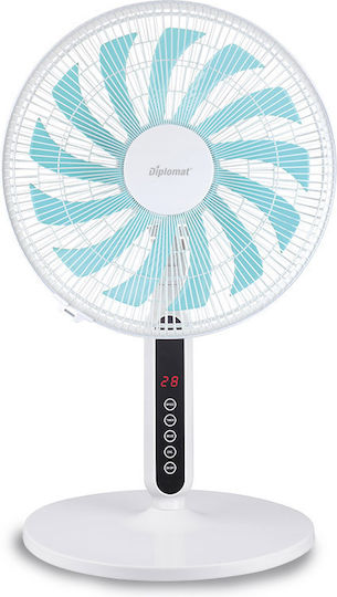Diplomat DFX-535RC Ventilator Sockel 60W Lüfterdurchmesser 40.64cm Blau