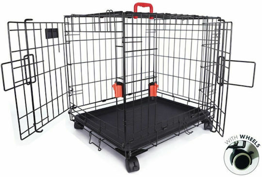 M-Pets Voyager Стоманена кутия за куче с 2 врати XL с колела 107x71x76см
