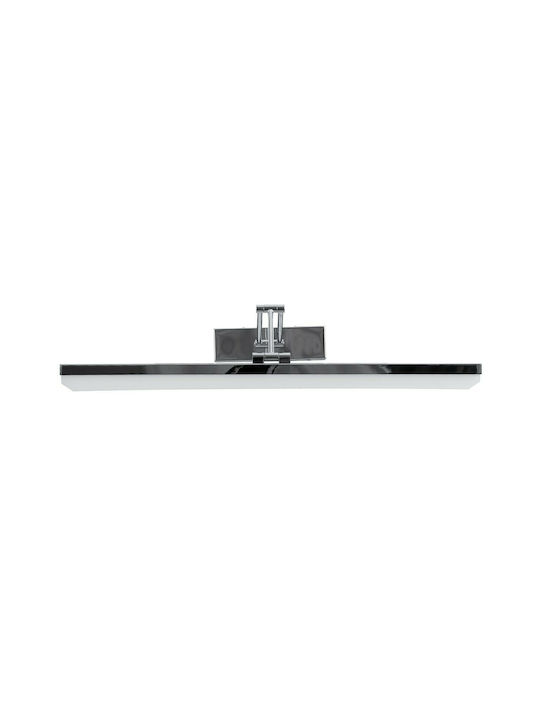 GloboStar Mara Modern Wandleuchte mit Integrierte LED und Natürliches Weiß Licht Silber 60x13cm