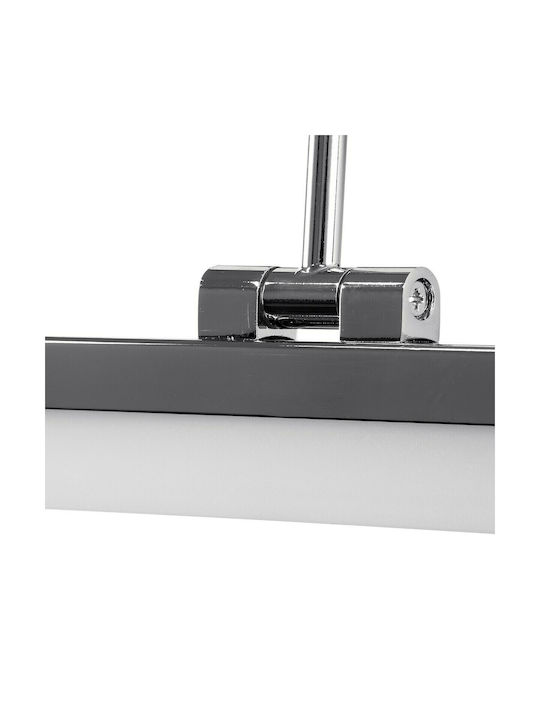 GloboStar Mara Modern Wandleuchte mit Integrierte LED und Natürliches Weiß Licht Silber 60x13cm