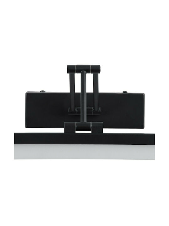 GloboStar Mara Modern Wandleuchte mit Integrierter LED und Natürliches Weiß Licht Schwarz 60x13cm