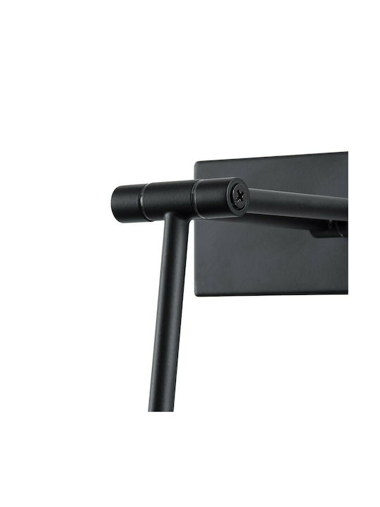 GloboStar Mara Modern Wandleuchte mit Integrierter LED und Natürliches Weiß Licht Schwarz 60x13cm