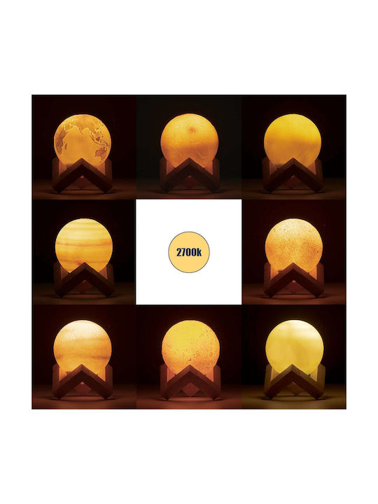 GloboStar Moon Lustră Decorativă Lumină de Lună Multicolor 8buc