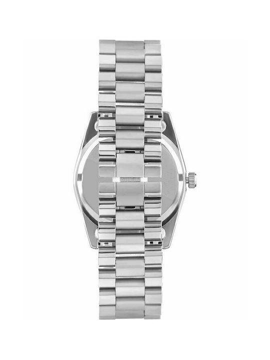 Beverly Hills Polo Club Diamonds Uhr mit Silber Metallarmband