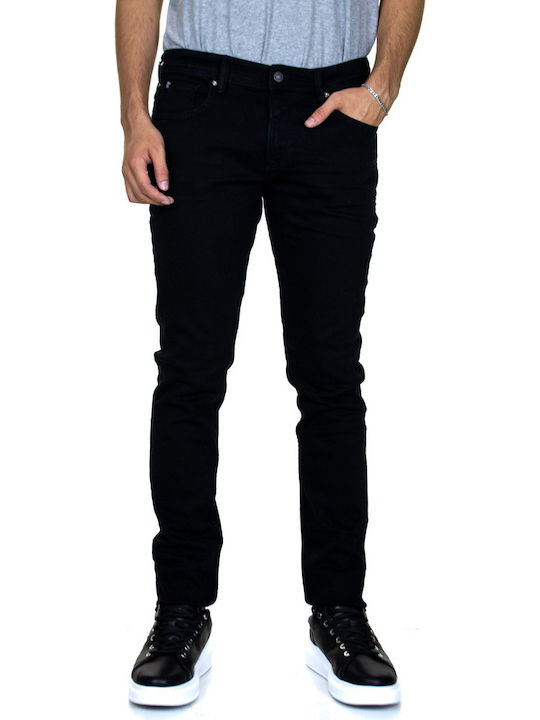 Piers Men's Jeans Pants with Slim Fit Black