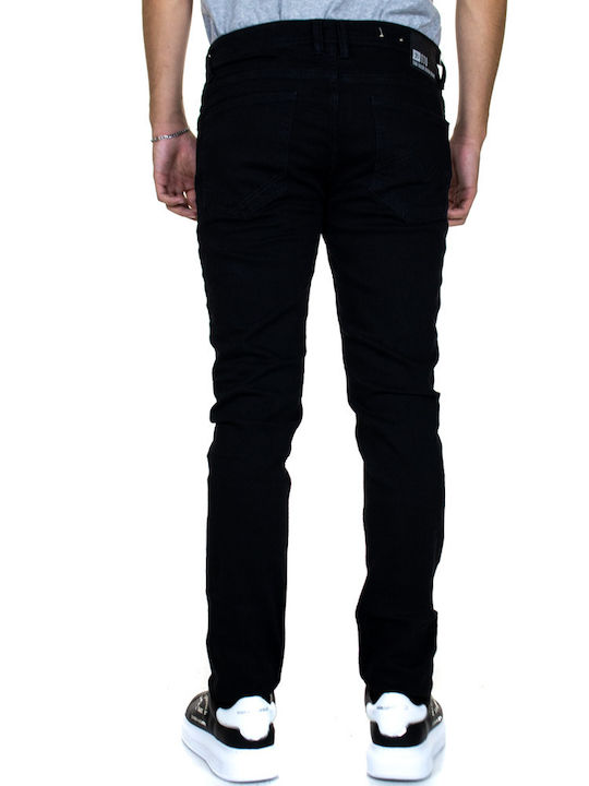 Piers Men's Jeans Pants with Slim Fit Black