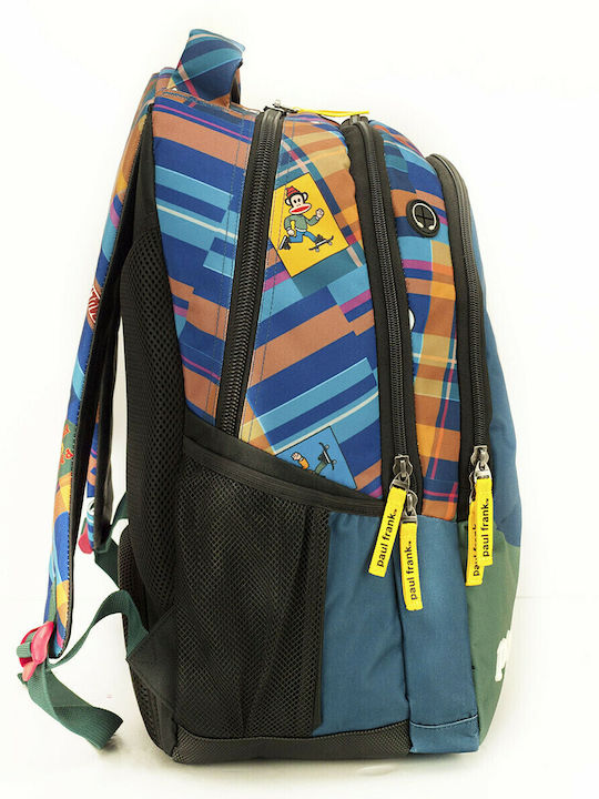 Paul Frank Skating Schulranzen Rucksack Grundschule mit Flaschenhalter Mehrfarbige 30lt 30 x 28 x 48cm