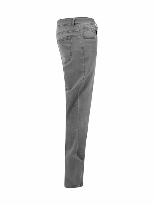 Men's Elastic Loose Fit Grey Jeans Pants