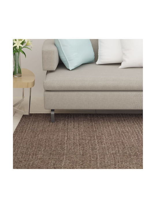 vidaXL Rug Rectangular Brown