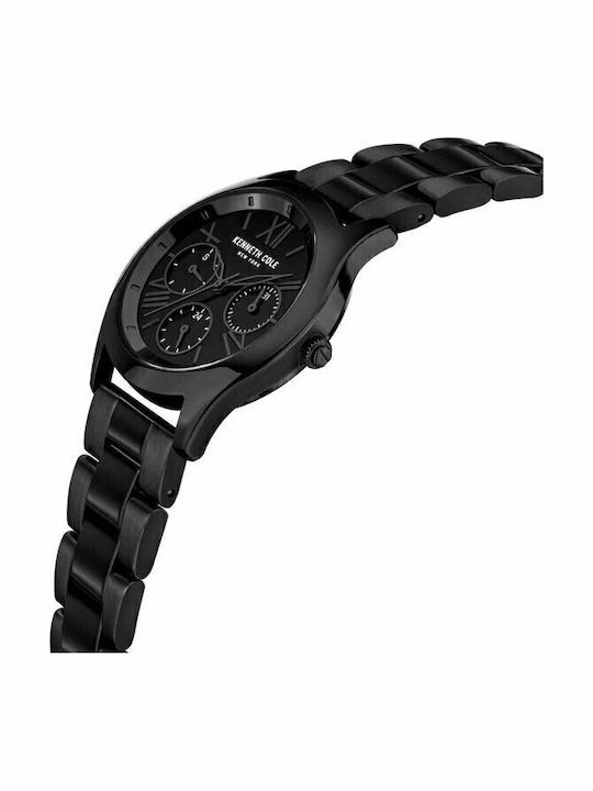 Kenneth Cole Modern Dress Women's Watch Chronograph with Black Metal Bracelet