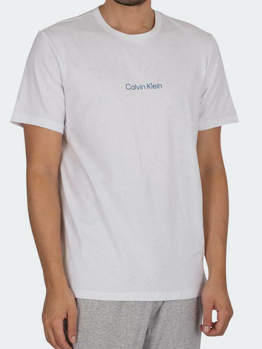 Calvin Klein Summer Men's Cotton Pyjama Blouse White