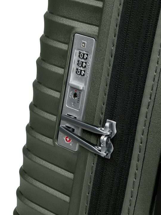 Samsonite Upscape Μεγάλη Βαλίτσα Ταξιδίου Σκληρή Πράσινη με 4 Ρόδες Ύψους 75εκ.