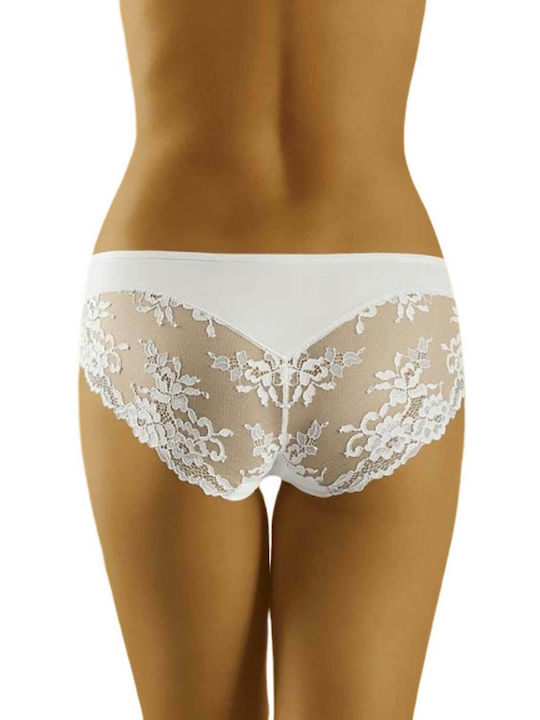 Wolbar Aria Damen Slip mit Spitze Weiß 123516