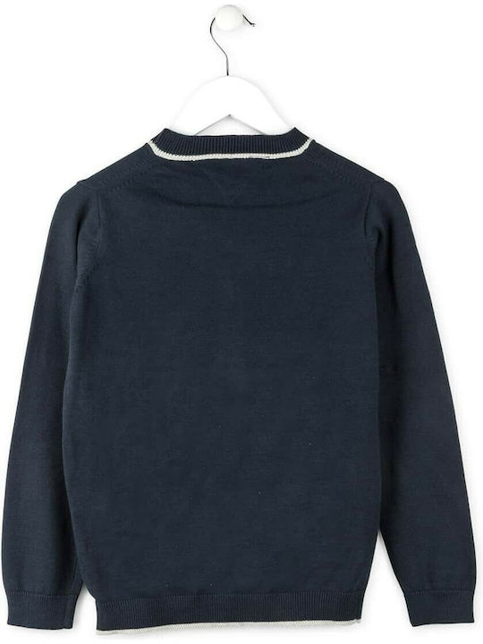 Losan Boys Knitted Cardigan with Buttons Navy Blue