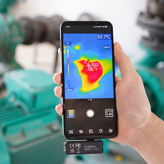 Uni-T UTi120M Camere termice portabile pentru temperaturi de la -20°C până la 400°C pentru Mobil