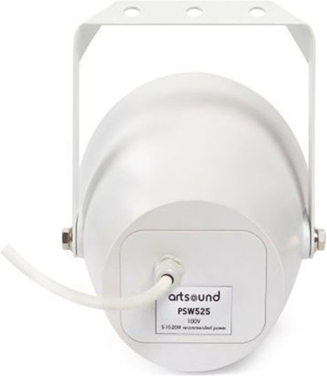 Artsound PSW525 Επιτοίχιο Ηχείο 40W (Τεμάχιο) 16.9x21.7x16.9εκ. Λευκό