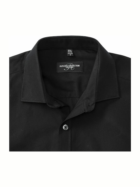 Russell Europe Ανδρικό Διαφημιστικό T-shirt Κοντομάνικο σε Μαύρο Χρώμα