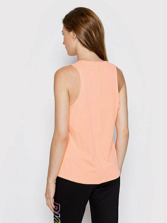 DKNY Women's Athletic Blouse Sleeveless Orange