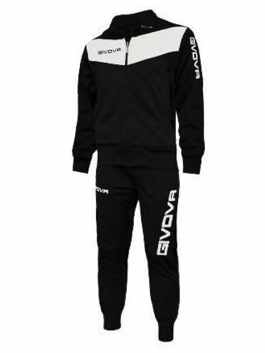 Tuta Visa Banda Футболен Лъскав с Ластик Black / White