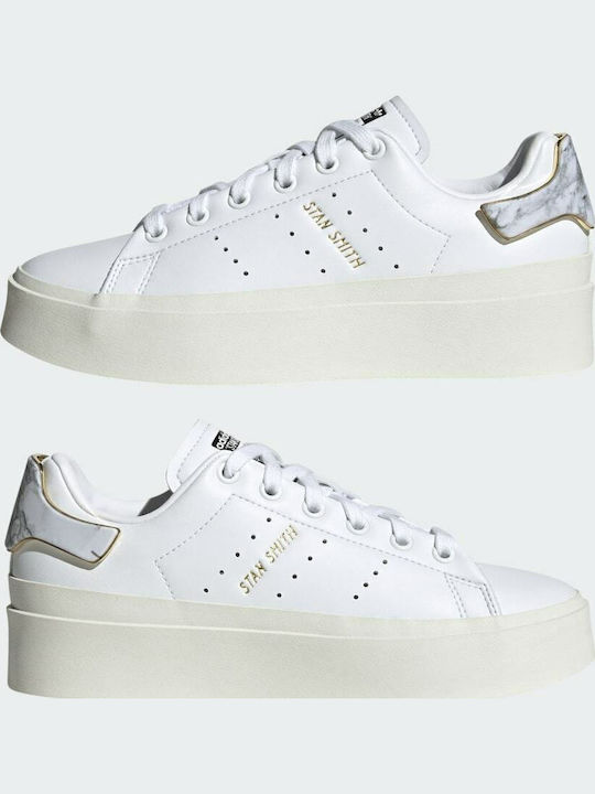 Stan Smith Bonega Flatforms Sneakers Cloud White / Gold Metallic