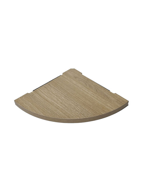 Corner Shelf Wall Beige 25x25x1.8cm