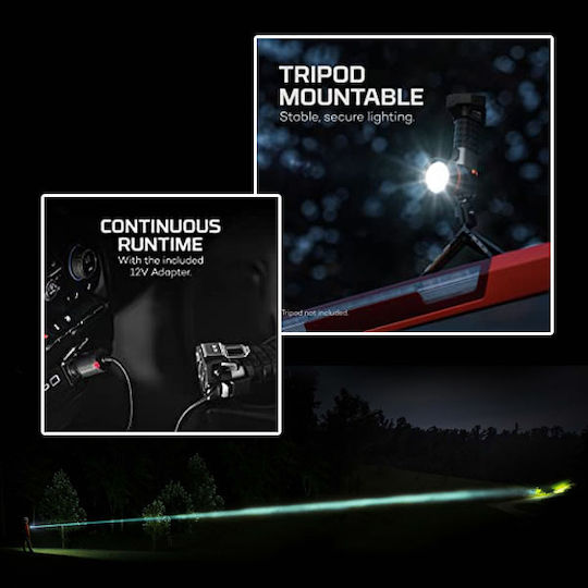 Nebo Wiederaufladbar Taschenlampe LED IP67 mit maximaler Helligkeit 525lm Luxtreme SL100 Schwarz