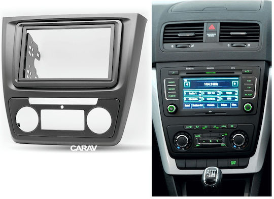 DIN Fascia Panels 2 Din for Skoda Yeti with Automatic Climate Control 2009 - 2017 for Skoda Yeti 2009 2017