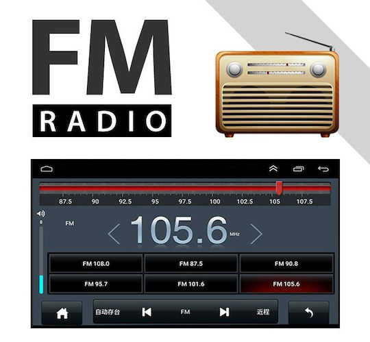 Sistem Audio Auto 2DIN (Bluetooth/USB/WiFi/GPS/Apple-Carplay/Android-Auto) cu Ecran Tactil 10"