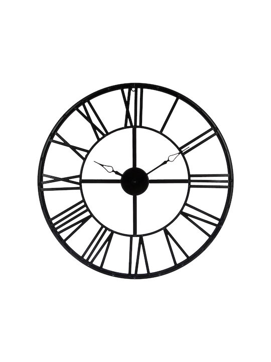 Spitishop Silent Antique Wall Clock Metallic Black Ø70cm