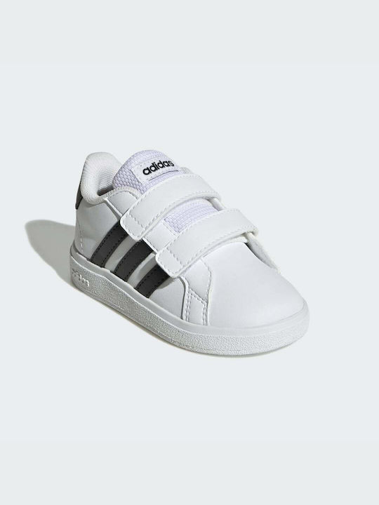 Adidas Παιδικά Sneakers Grand Court με Σκρατς Cloud White / Core Black