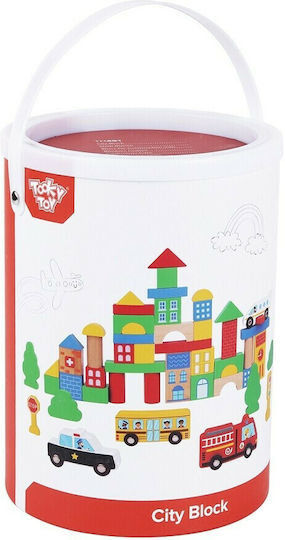 Tooky Toys Bauklötze Stadt für 2+ Jahre 50 Stück
