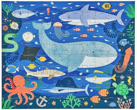 Детски Пъзел Морски животни за 4+ години+ Години 49бр Petit Collage