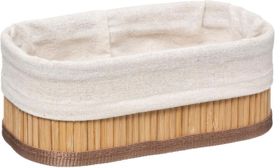 5Five Aufbewahrungskorb Bamboo Weiß 3Stück