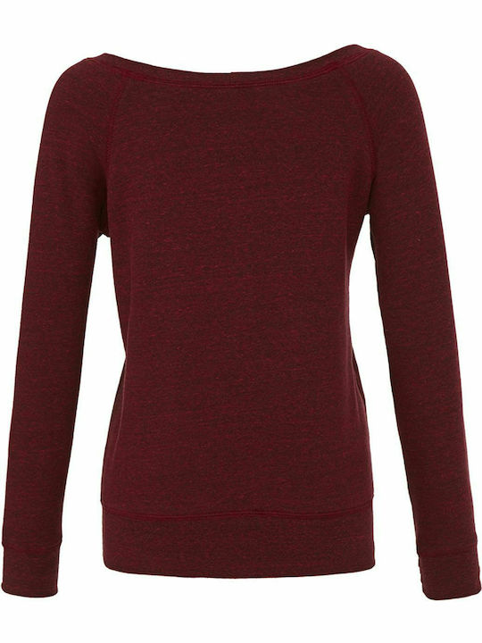 Bella Canvas Women's Long Sleeve Promotional Blouse Burgundy