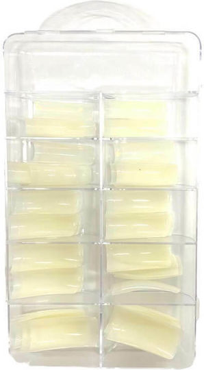 Nail Tips in Beige Color 100pcs MJE-1005-BW
